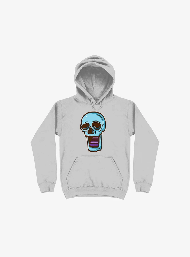 Modern Skull Silver Hoodie