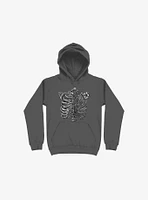 Skeleton Rib Tropical Asphalt Grey Hoodie