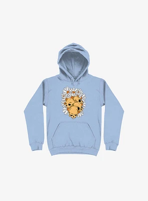 Skull Have Chance Light Blue Hoodie
