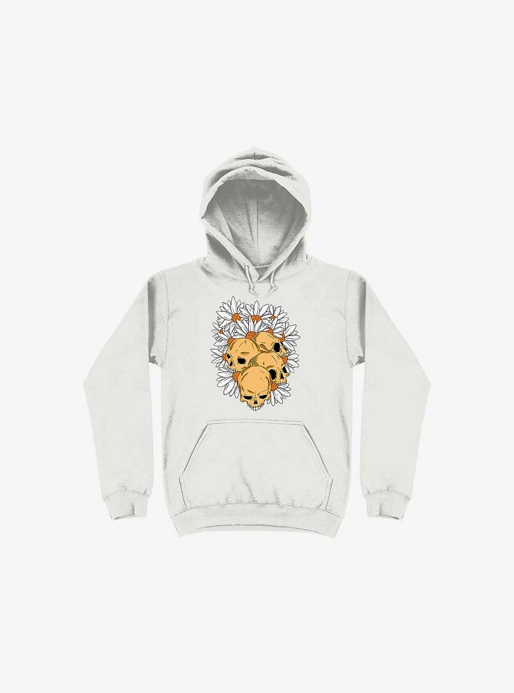 Skull Have Chance White Hoodie