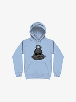 Snake & Skull Light Blue Hoodie