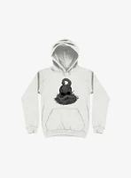 Snake & Skull White Hoodie