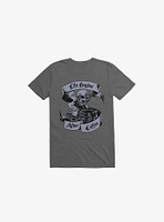 Beans & Bones Coffee Skeleton Asphalt Grey T-Shirt