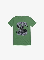 Beans & Bones Coffee Skeleton Kelly Green T-Shirt