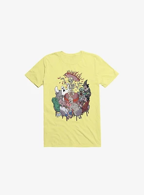 Celebration! Monsters Corn Silk Yellow T-Shirt