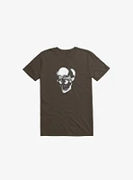 Dynamical Skull Brown T-Shirt