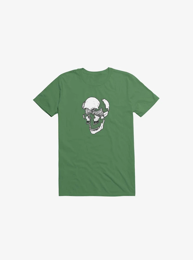 Dynamical Skull Kelly Green T-Shirt