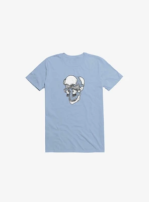 Dynamical Skull Light Blue T-Shirt
