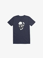 Dynamical Skull Navy Blue T-Shirt