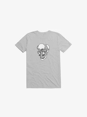 Dynamical Skull Ice Grey T-Shirt