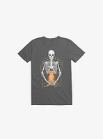 I Wish Was My Cat Skeleton Asphalt Grey T-Shirt