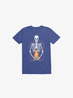 I Wish Was My Cat Skeleton Royal Blue T-Shirt