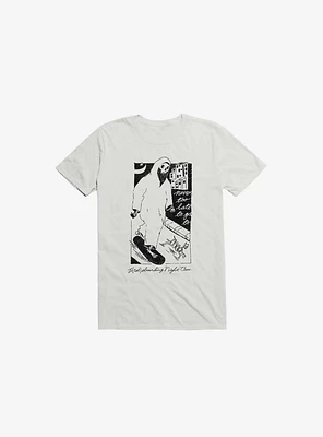 Nightclashh Skateboard White T-Shirt