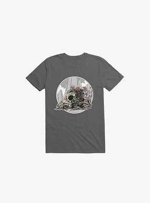 Race The Time Skull Asphalt Grey T-Shirt