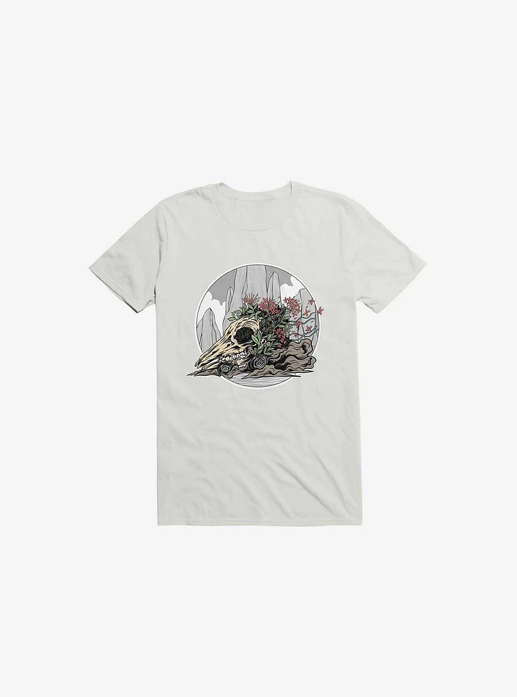 Race The Time Skull White T-Shirt