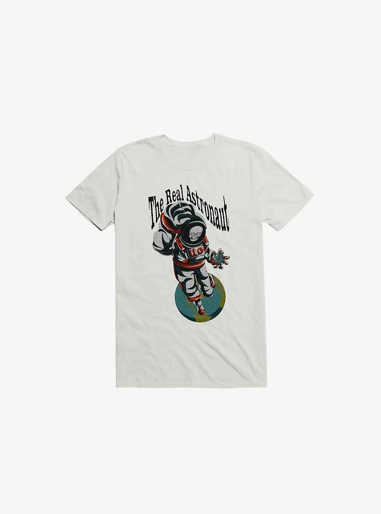 The Real Astronaut Skull White T-Shirt
