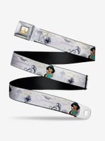 Disney Aladdin Jasmine Palace Flowers Seatbelt Belt