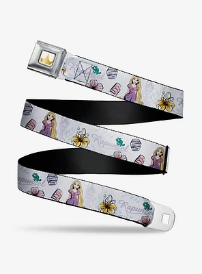 Disney Tangled Rapunzel Castle With Pascual Floral Seatbelt Belt