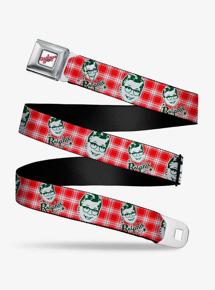 A Christmas Story Ralphie Plaid Seatbelt Belt