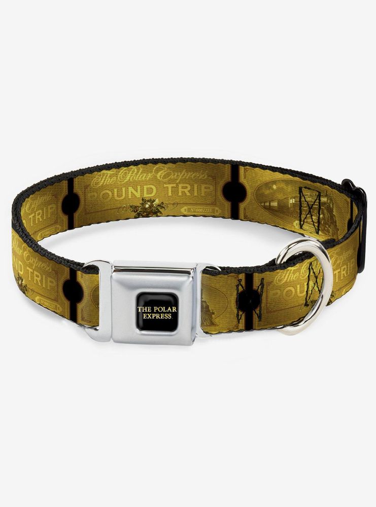 The Polar Express Round Trip Ticket Seatbelt Dog Collar