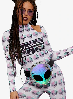 Holographic Alien Fanny Pack