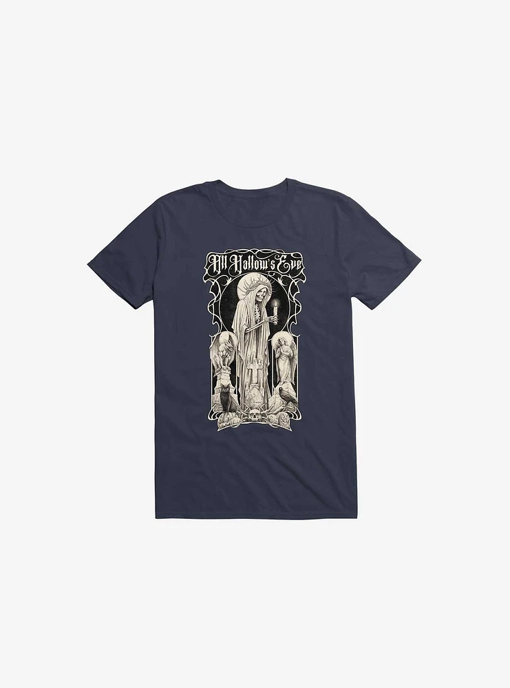 All Hallow's Eve Navy Blue T-Shirt