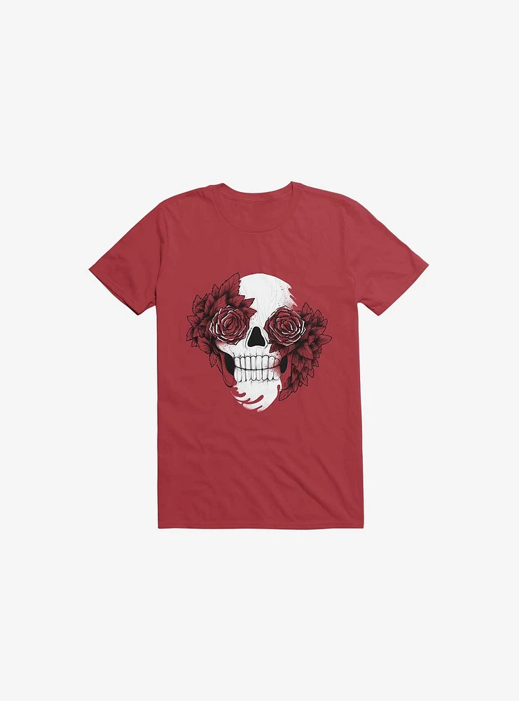 Bloom Skull Red T-Shirt