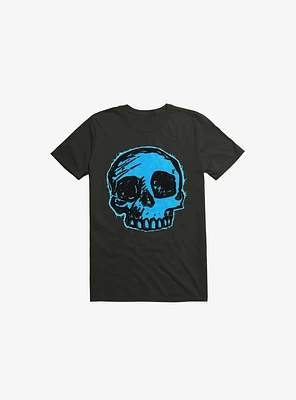 Blue Skull Black T-Shirt
