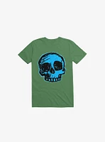 Blue Skull Kelly Green T-Shirt