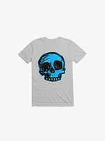 Blue Skull Ice Grey T-Shirt