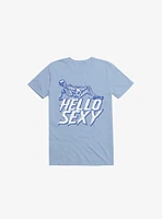 Hello Sexy Skeleton Light Blue T-Shirt