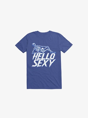 Hello Sexy Skeleton Royal Blue T-Shirt