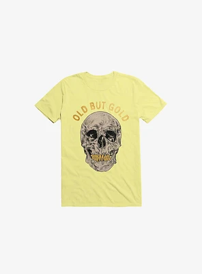 Old But Gold Skull Corn Silk Yellow T-Shirt