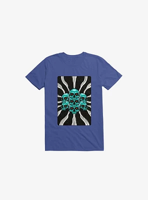 Pile Of Bones Skull Royal Blue T-Shirt