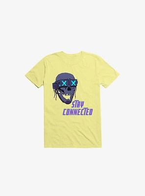 Stay_Connected 2.0 Corn Silk Yellow T-Shirt