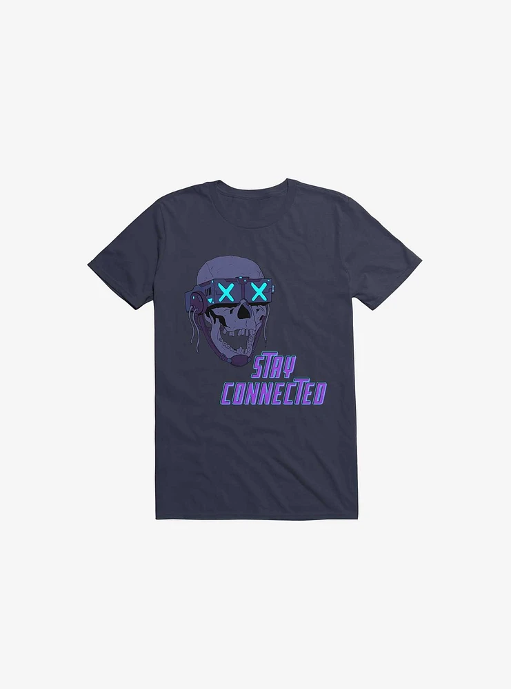 Stay_Connected 2.0 Navy Blue T-Shirt