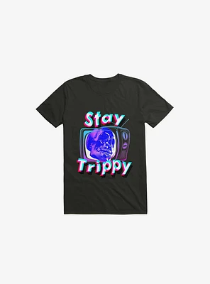 Stay Trippy Cute Retro Aesthetic Universal Vibe Skull T-Shirt
