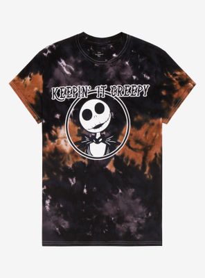 Disney The Nightmare Before Christmas Keepin' It Creepy Women's Tie-Dye T-Shirt - BoxLunch Exclusive