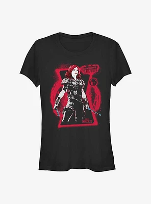 Marvel What If?? Black Widow Post Apocalypse Ready Girls T-Shirt