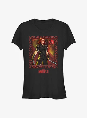 Marvel What If?? Post Apocalyptic Black Widow Girls T-Shirt