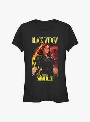 Marvel What If?? Black Widow Apocalyptic Suit Girls T-Shirt