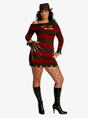 Nightmare On Elm Street Miss Freddy Krueger Costume Plus Size