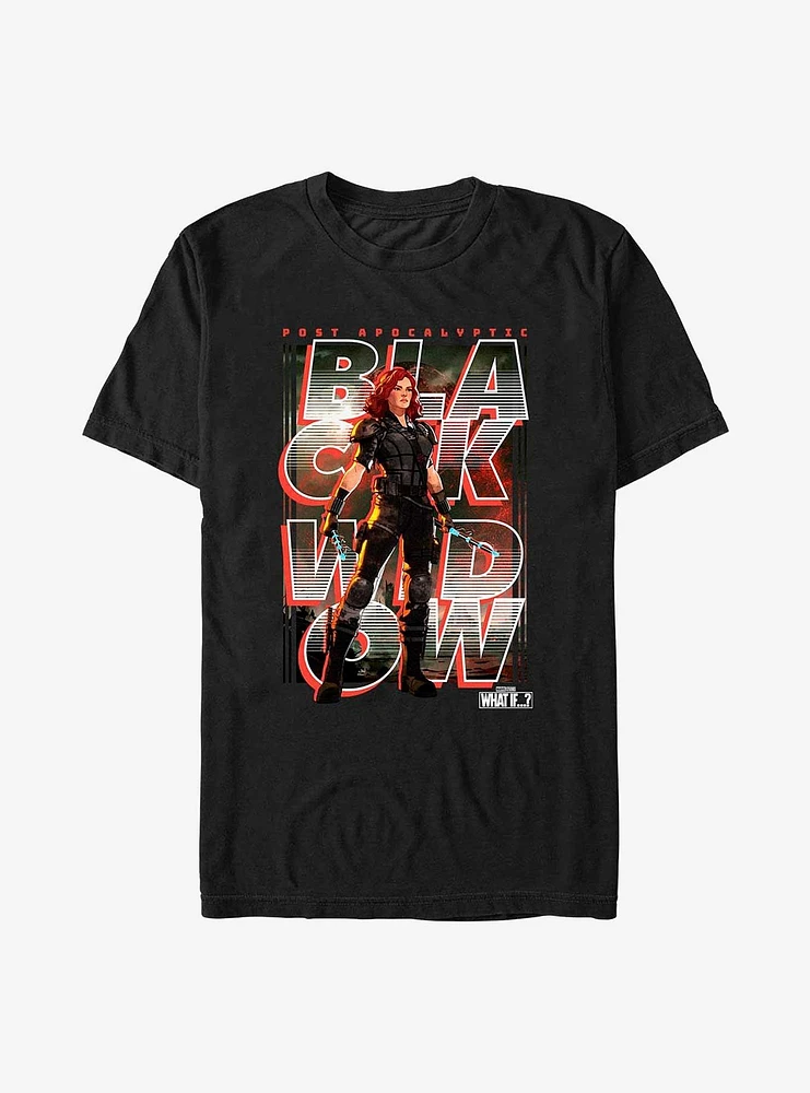 Marvel What If?? Black Widow Post Apocalyptic Key Art T-Shirt