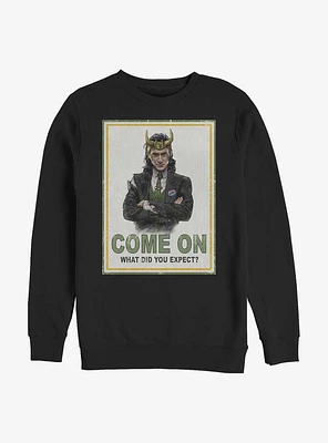 Marvel Loki President Poster Sweatshirt