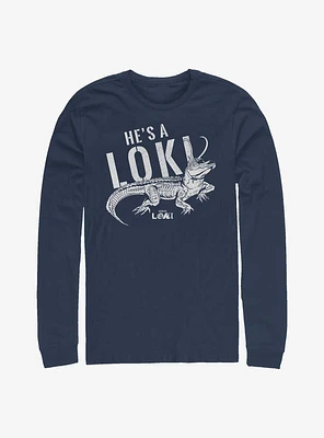 Marvel Loki Alligator Timeline Long-Sleeve T-Shirt