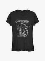 Disney The Nightmare Before Christmas Vintage Poster Girls T-Shirt