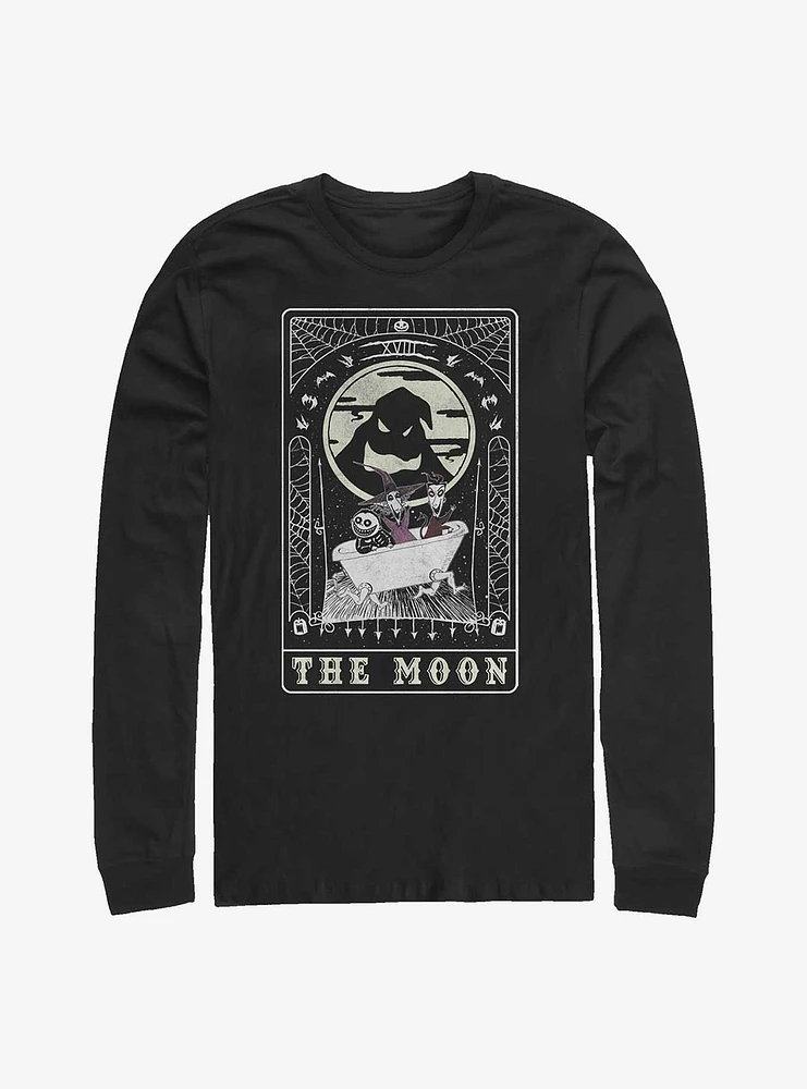 The Nightmare Before Christmas Moon Tarot Card Long-Sleeve T-Shirt