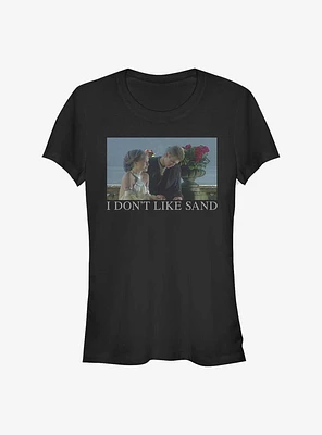 Star Wars Padme & Anakin I Don't Like Sand Meme Girls T-Shirt