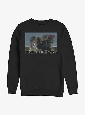 Star Wars Padme & Anakin I Don't Like Sand Meme Sweatshirt