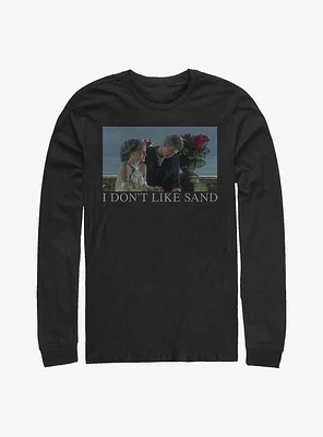 Star Wars Padme & Anakin I Don't Like Sand Meme Long-Sleeve T-Shirt